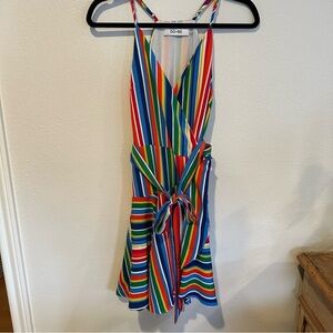 DO+BE Fun Multicolor Striped Dress Size S